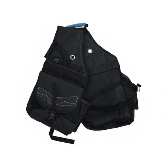 JWQFBC Horse Saddle Bag Lightweight Canvas Saddle Pack-Resistant Equestrian Gear for Equestrians, Horseback Riders