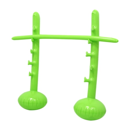 JWQFBC Inflatable High Jump Bar Game Prop Fun Interactive Carnival Activity Outdoor Toy Green