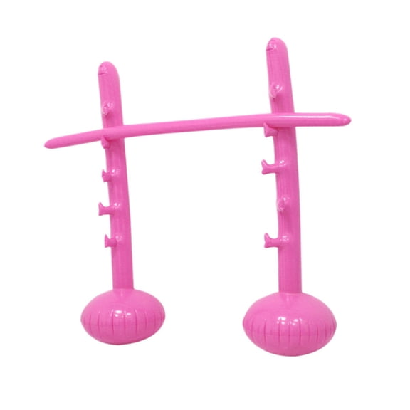JWQFBC Inflatable High Jump Bar Game Prop Fun Interactive Carnival Activity Outdoor Toy Pink