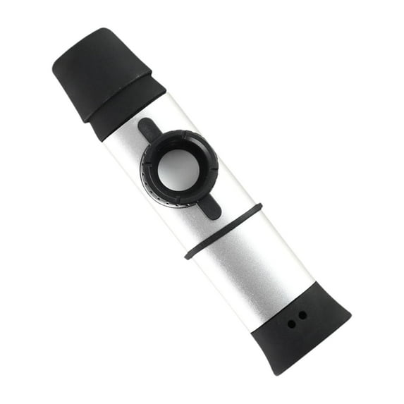 JWQFBC Kazoo Flute with Membranes Gift Good Companion Toy Easy to Learn Unique Portable Silver