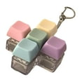 thumbnail image 1 of JWQFBC Keyboard Fidget Keychain Sensory Toy Creative for Office Home Click Relaxing Toy 5 keys, 1 of 9