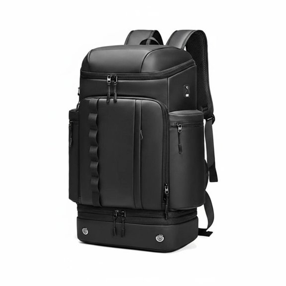 JWQFBC Large Capacity Backpack with shoe compartment Travel Backpack Lightweight Laptop Bag for Men, Outdoor, Work, Black Sport