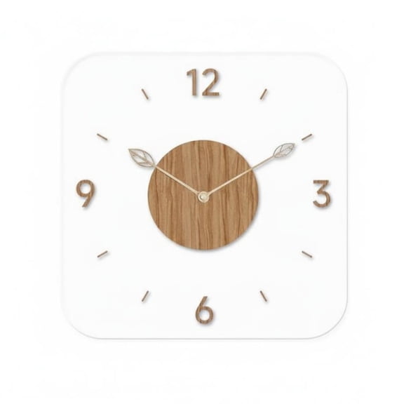 JWQFBC Levitating Number Wall Clock Non-Ticking Transparent Acrylic Clock Easy to Watch for Office