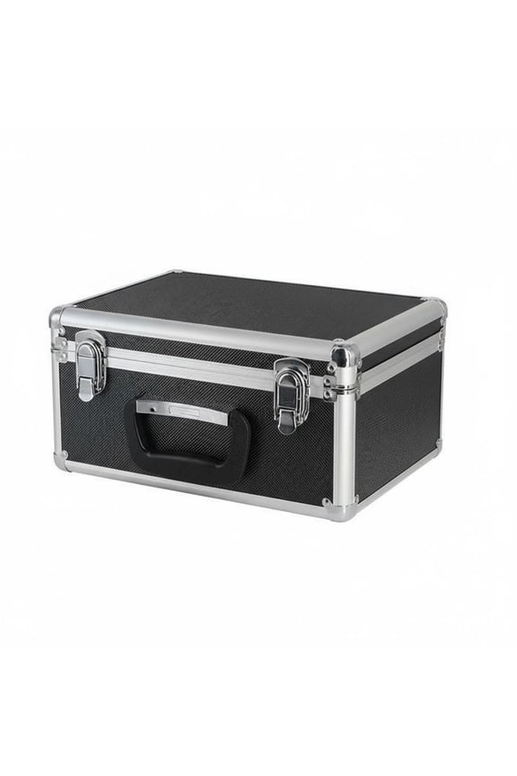 Locking Hard Case Lockable Security Hard Shell Carrying Case Portable Aluminum Briefcase for Storage, Worksite