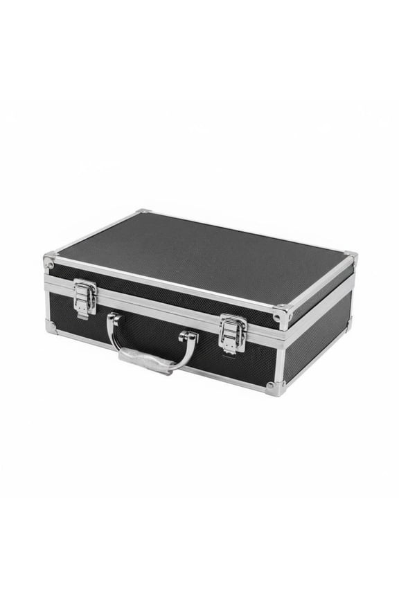 Locking Hard Case Lockable Security Hard Shell Carrying Case Portable Aluminum Briefcase for Storage, Worksite