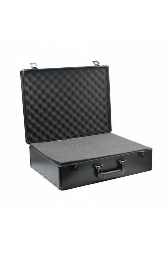 Locking Hard Case Lockable Security Hard Shell Carrying Case Portable Aluminum Briefcase for Storage, Worksite