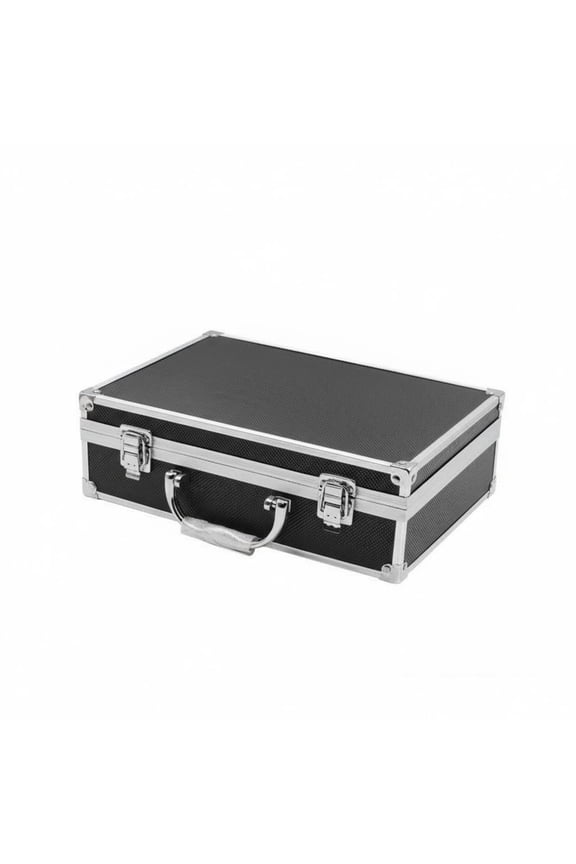 Locking Hard Case Lockable Security Hard Shell Carrying Case Portable Aluminum Briefcase for Storage, Worksite