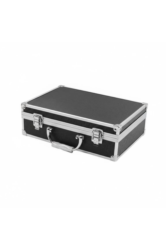 Locking Hard Case Lockable Security Hard Shell Carrying Case Portable Aluminum Briefcase for Storage, Worksite