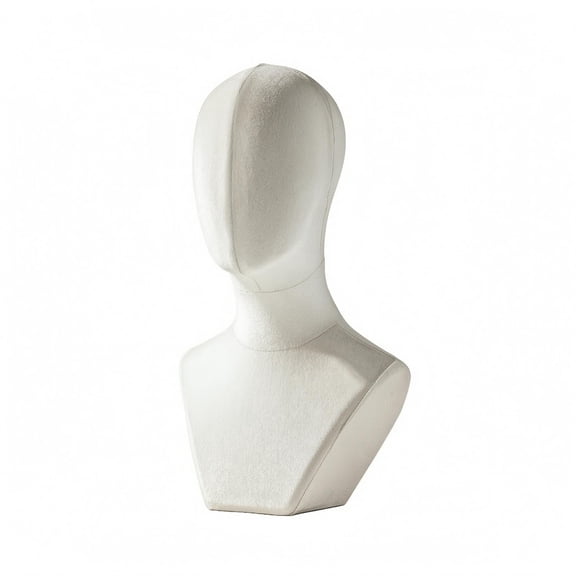 JWQFBC Mannequin Head Simple Setup Assembly Hat Display Head Stable Base, Apricot, Velvet Medium