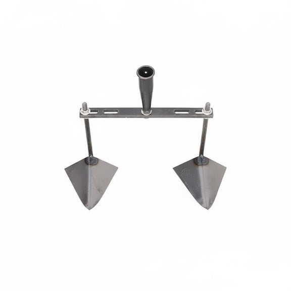 JWQFBC Manual Trenching Hoe Manganese Steel Adjustable Furrower Head Labor Saving Double Blades Garden Cultivator for Gardeners