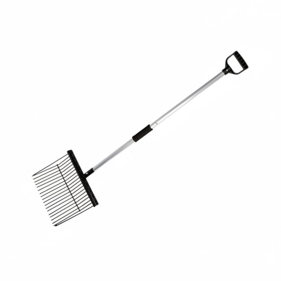 JWQFBC Manure Fork Long Handle Bedding Fork Lightweight Farm Implement for Stable