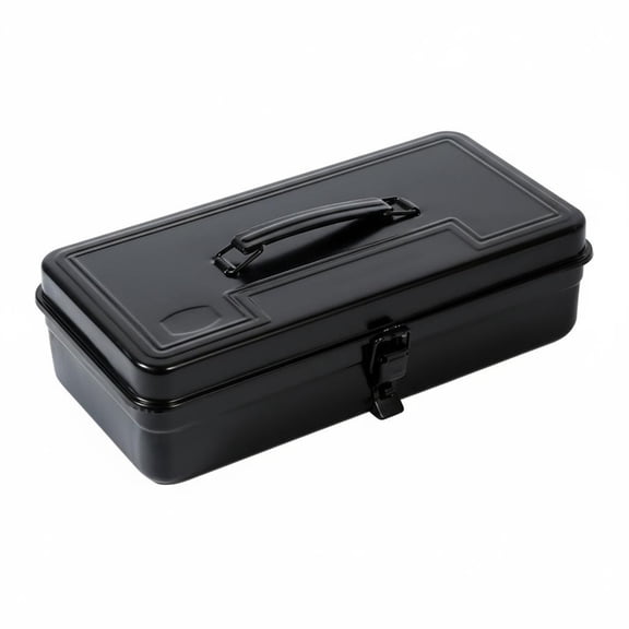 JWQFBC Metal Construction Portable Tool Case Rust-Resistant Handheld Hardware Chest for Homeowners, Repairmen, Car Trunk