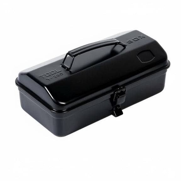 JWQFBC Metal Construction Portable Tool Case Rust-Resistant Handheld Hardware Chest for Homeowners, Repairmen, Car Trunk