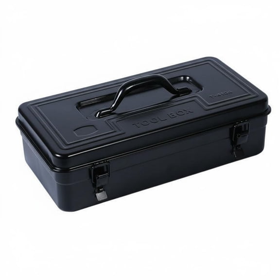 JWQFBC Metal Construction Portable Tool Case Rust-Resistant Handheld Hardware Chest for Homeowners, Repairmen, Car Trunk