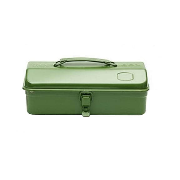 JWQFBC Metal Construction Portable Tool Case Rust-Resistant Handheld Hardware Chest for Homeowners, Repairmen, Car Trunk