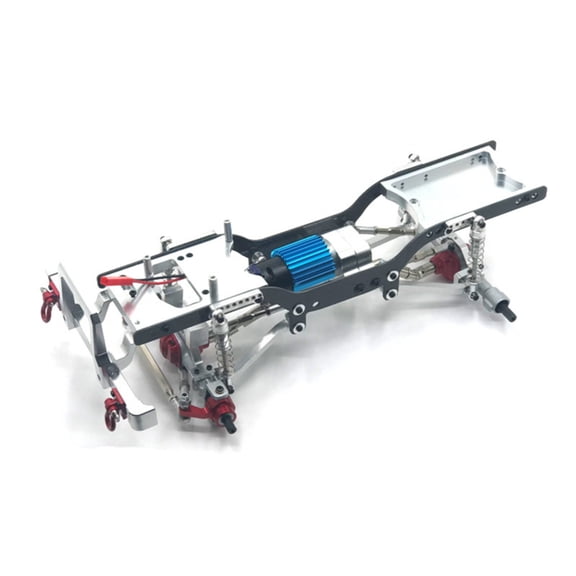 JWQFBC Metal RC Car Upgrade Chassis Construction RC Car Upgrade Chassis Multiple Shock System Tuning Options Toy Vehicle Part for Rough Terrain