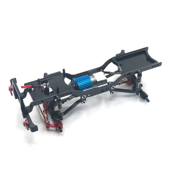 JWQFBC Metal RC Car Upgrade Chassis Construction RC Car Upgrade Chassis Multiple Shock System Tuning Options Toy Vehicle Part for Rough Terrain