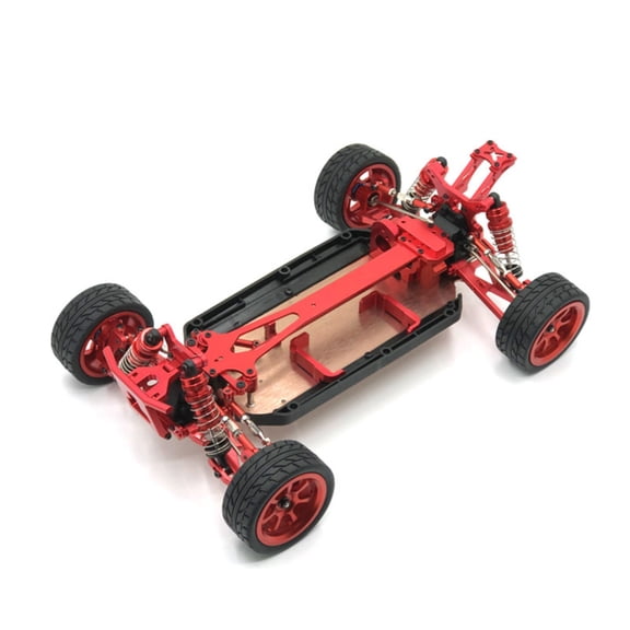 JWQFBC Metal RC Car Upgrade Frame Sturdy Structure 1/12 Scale Assembled Chassis Kit Heavy Duty RC Car Chassis Frame for Racers, Rough Terrain