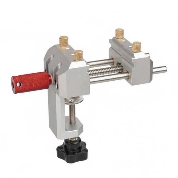 JWQFBC Mini Bench Vise Aluminum Alloy Mini Bench Vice Multifunctional Tabletop Clamp Vise for Workshop, Carpentry, Silver