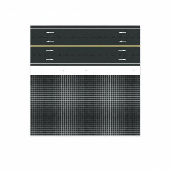 JWQFBC Model town Road Plate Easy to Use Sand Table Road Mat Modular Design model scene Street Surface for Hobbyists, Design Professionals, Architectural Models