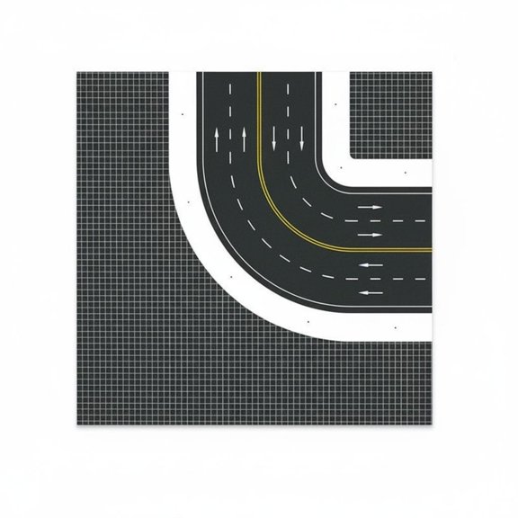 JWQFBC Model town Road Plate Easy to Use Sand Table Road Mat Modular Design model scene Street Surface for Hobbyists, Design Professionals, Architectural Models