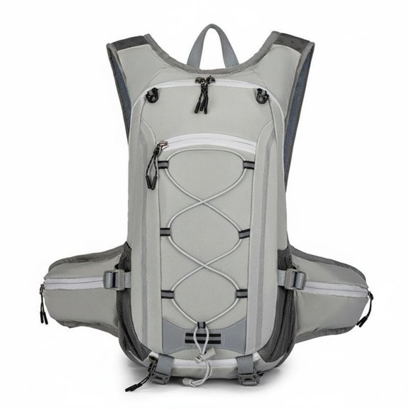 JWQFBC Mountain Climbing Backpack Support Structure Lightweight Hiking Backpack Breathable Mesh Straps Daypack, Gray