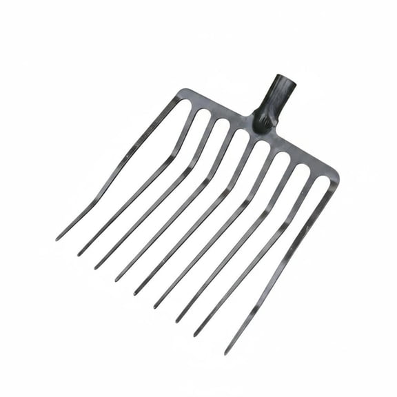 JWQFBC Multi Tine Farm Fork single-Piece Molded Manganese Steel Farm Fork Thickened for Rice Field