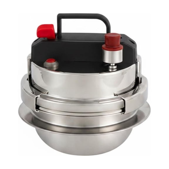 JWQFBC Portable Pressure Vessel 1.2 Liter Mini Pressure Vessel Compact Size Cookware for Campers, Mobile Users, Car Travel, Pull-lever