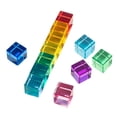 JWQFBC Rainbow Building Blocks Set Educational Toys for Ages 3-6 Kids ...