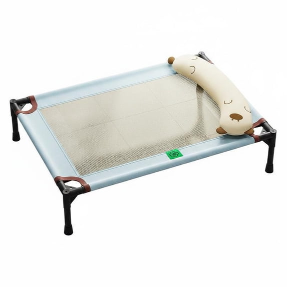 JWQFBC Raised Pet Bed Breathable Mesh Raised Pet Cot Four-Season Use Outdoor Dog Bed for Dogs