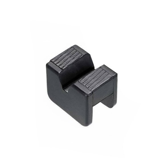 JWQFBC Slotted Lifting Block Shock Absorbing Jack Lift Rubber Pad Anti-Slip Auto Tool for Garage, Repair Shop, 1-pack