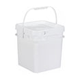 thumbnail image 1 of JWQFBC Square Bucket with Lid Versatile Use Square Bucket with Lid Fall Resistant Food Grade Storage Pail for Warehouse, Kitchen, Pantry, 1 of 10