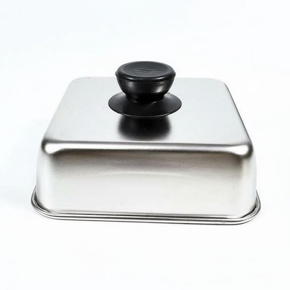 JWQFBC Square Burger Cover Cooks Evenly Cheese Melting Dome Rust Resistant Square Basting Cover for BBQ Enthusiasts, Chefs, Barbecue, Grilling