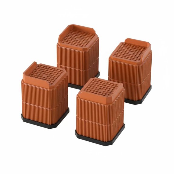 JWQFBC Stackable Furniture Riser Shock Absorbing Sofa Leg Elevator Easy Installation Table Leg Pad