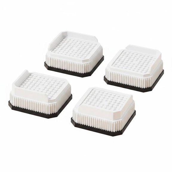 JWQFBC Stackable Furniture Riser Shock Absorbing Sofa Leg Elevator Easy Installation Table Leg Pad