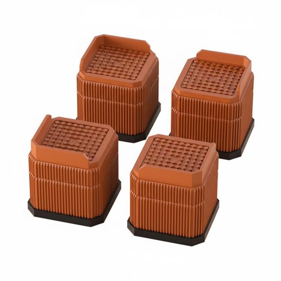 JWQFBC Stackable Furniture Riser Shock Absorbing Sofa Leg Elevator Easy Installation Table Leg Pad