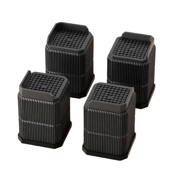 JWQFBC Stackable Furniture Riser Shock Absorbing Sofa Leg Elevator Easy Installation Table Leg Pad