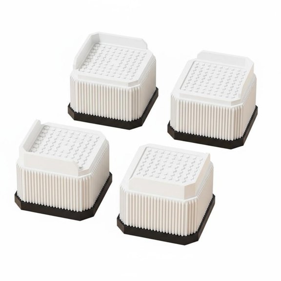 JWQFBC Stackable Furniture Riser Shock Absorbing Sofa Leg Elevator Easy Installation Table Leg Pad