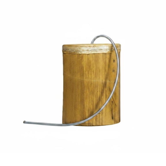 JWQFBC Thunders Tube Bamboo Can Shaped Spring Drum Shaker  for Mindfulness Practice, Meditation, L