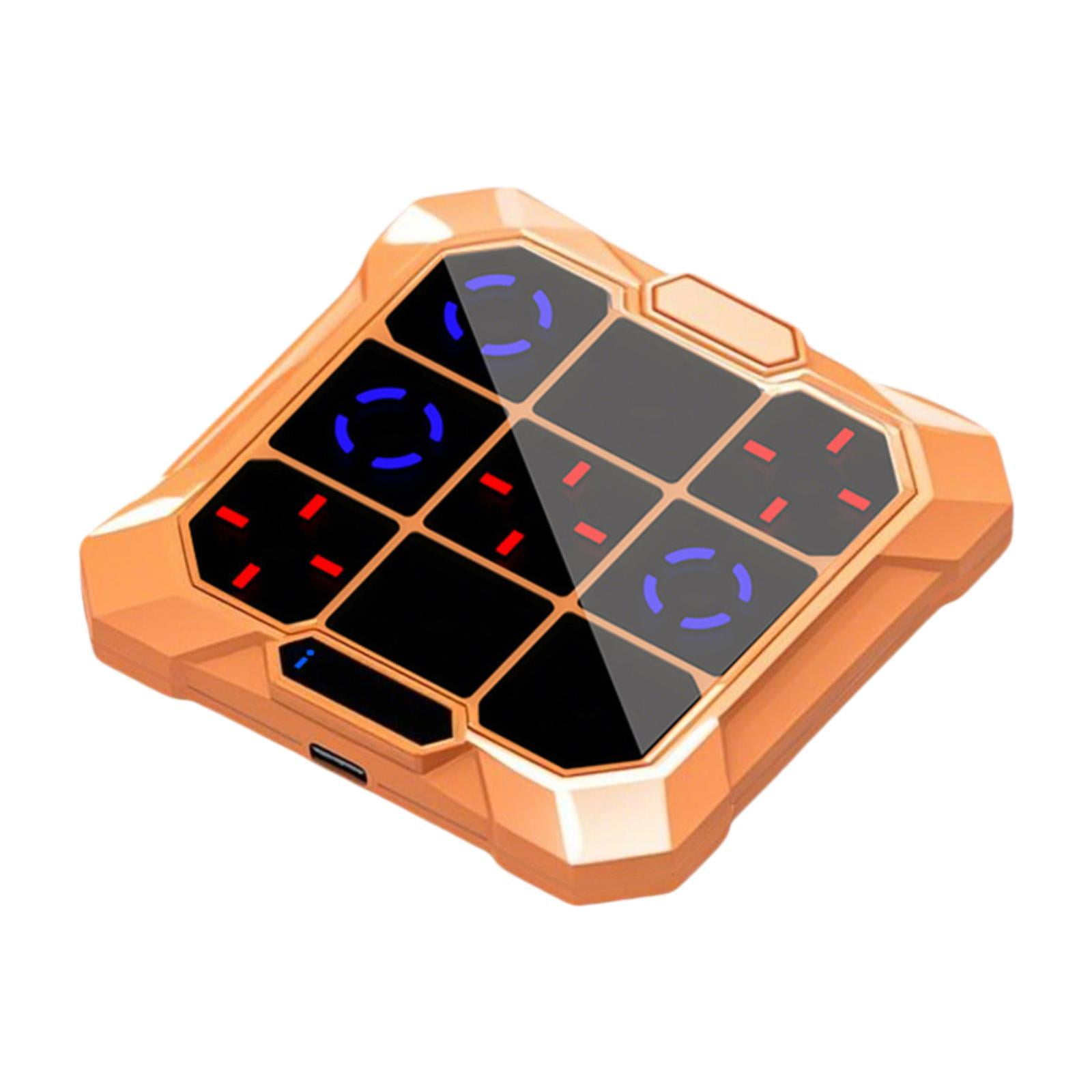 JWQFBC Toe Bolt Game Electronic Gift Road Trips Compact Portable Travel Handheld Puzzle Orange