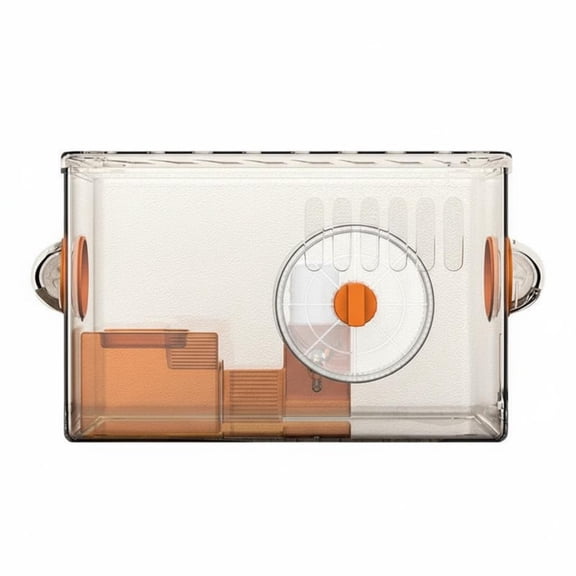 JWQFBC Transparent Hamster Cage Well-Ventilated Clear Acrylic Hamster Cage Modular Design Small Animal Enclosure for Beginners