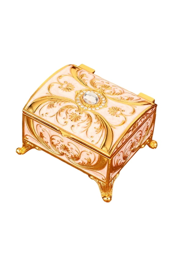 Trinket Organizer Small Jewelry Storage Box 2.8x2.4x1.9inch Decorative for Women