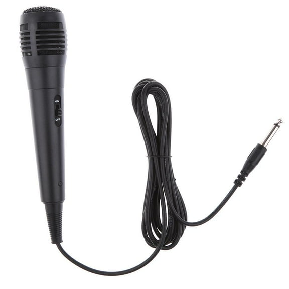 JWQFBC Unidirectional 6.35mm Microphone Instrument Mic for Karaoke Voice Recording