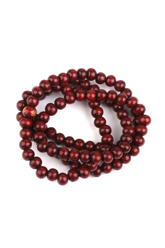 Wood 108 PRAYER Beads Buddha Mala Bracelet Tibetan Buddist Wristband