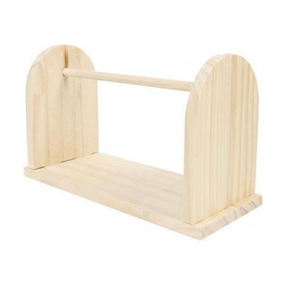 JWQFBC Wooden Ribbon Rack Sturdy and Yarn Spool Holder Portable Creative Craft Thread Stand for Florists, Flower Shop