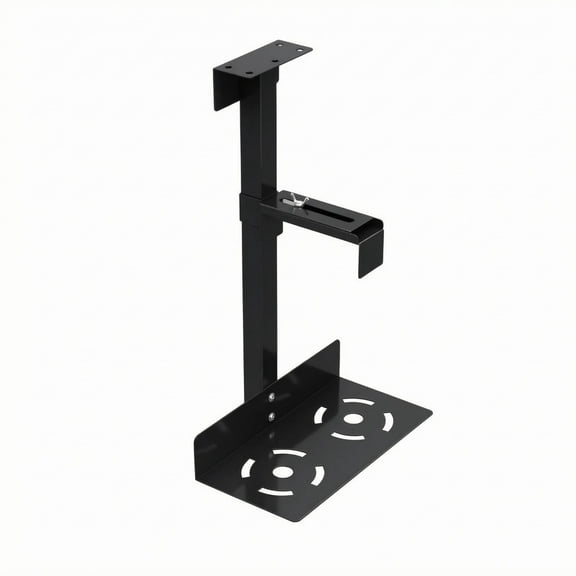 JWQFBC pc Desktop Chassis Holder Extending Adjustable pc Stand Metal Computer Desktop Chassis Holder, Black