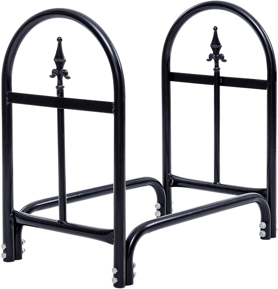 JWRWEF Firewood Log Rack Indoor Outdoor Fireplace Storage Holder Logs ...