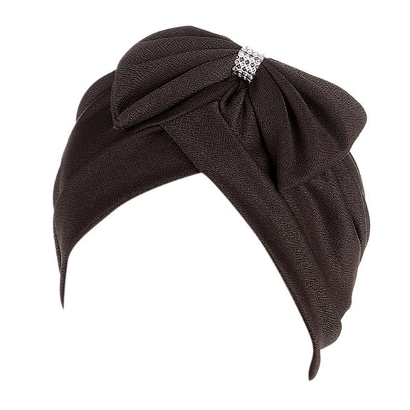 JWSVBF Hair Turban Towel Comfort Head Wraps Cover Headbands Summer Women's Hats & Caps Coffee