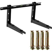 JWYY Outdoor Wall Mounting Bracket, Heavy Duty Foldable, 22" x 31" x 15" for 9000-36000 BTU Universal Mini Split Ductless Air Conditioner Heat Pumps, Compressors & HVAC Systems, Black