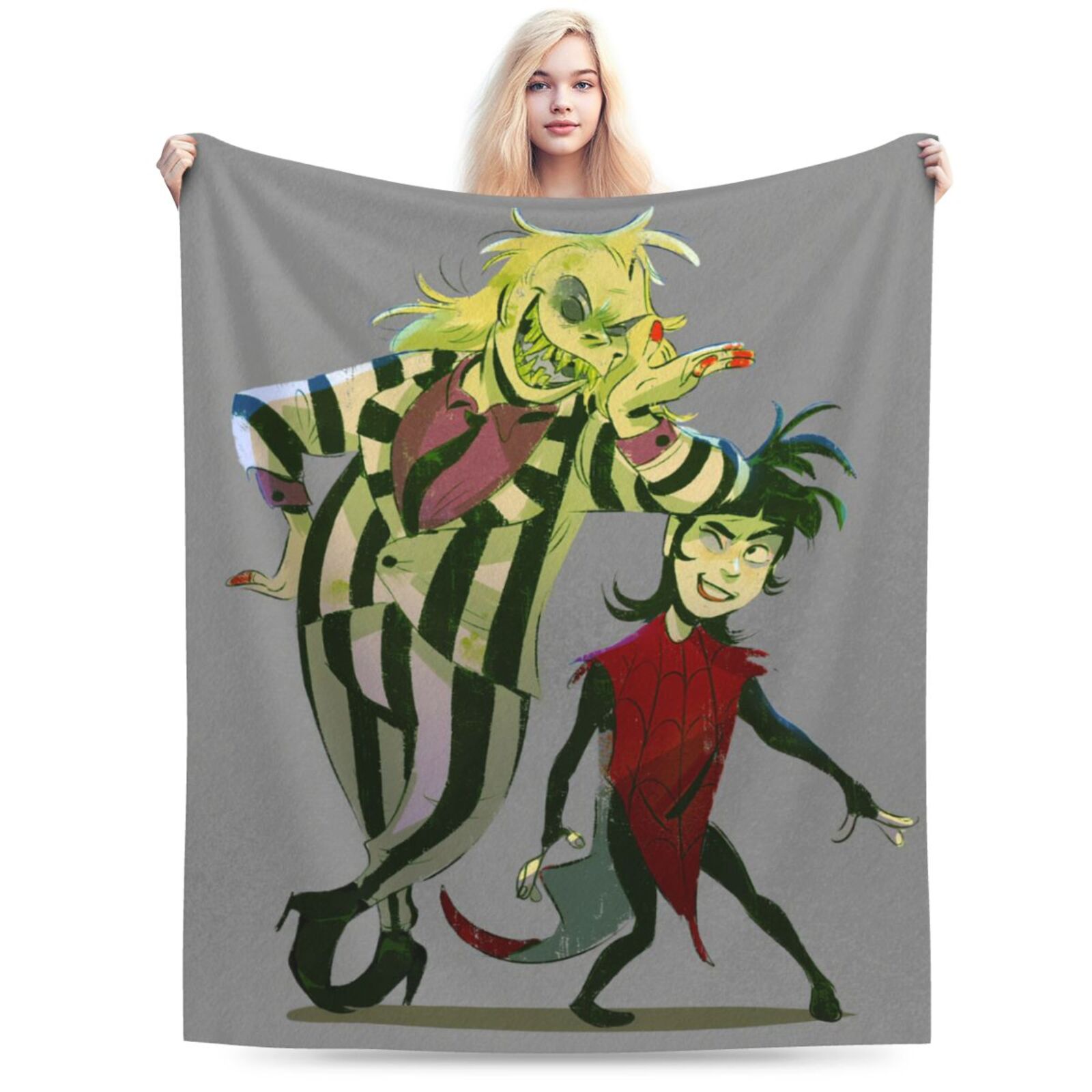 JWZPujrd Beetlejuice Beetlejuice 2024 Throw Blanket 60 x 50 inches